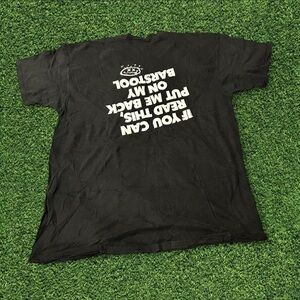 Vintage Barstool Drunk Tshirt 
“if you can read this,put me back on my barstool”